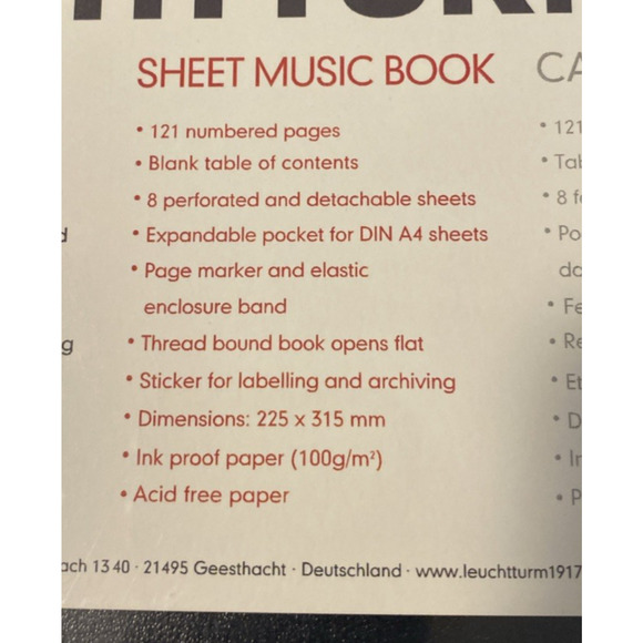 New LEUCHTTURM1917 - Notebook Hardcover Master Classic A4+ - 235 Numbered Pages - Picture 3 of 4